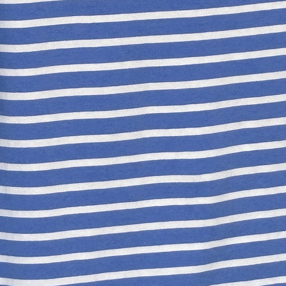 Anthony Richards Wms Large Light Blue White Striped Cotton Blend T- Shirt Dress - Picture 5 of 7